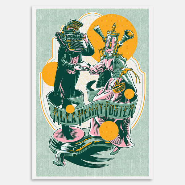 Poster en sérigraphie “Brighter As We Rise Up Again”