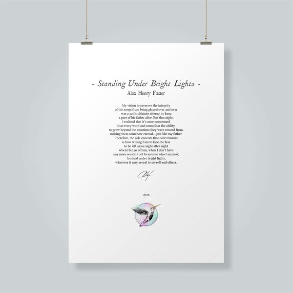 Combo Poster en sérigraphie & T-shirt “Reaching Beyond”