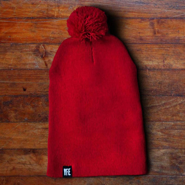Bonnet à pompon "Soul Marker" - Rouge