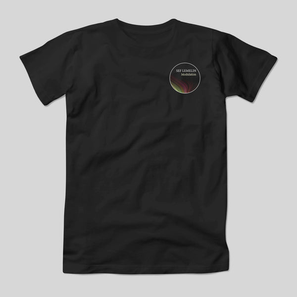 T-shirt col rond noir “Storm of Noise”
