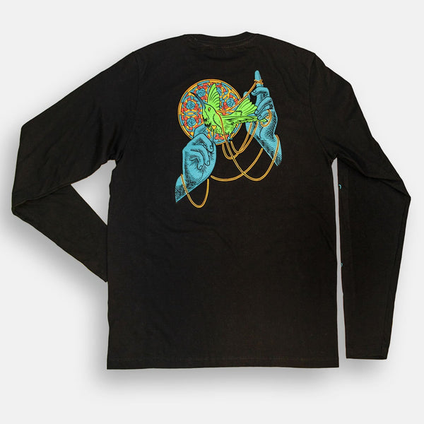 T-Shirt manches longues col rond “Garden of Life”