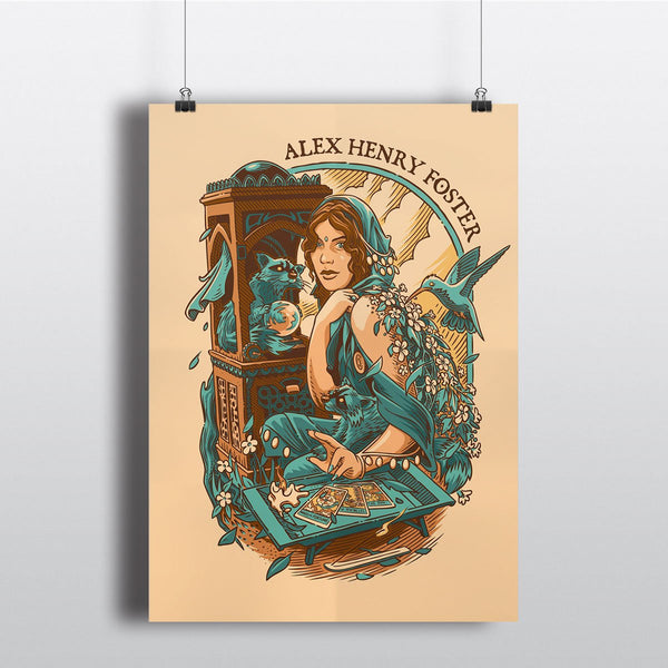 Poster en sérigraphie "Love Mending Hope”
